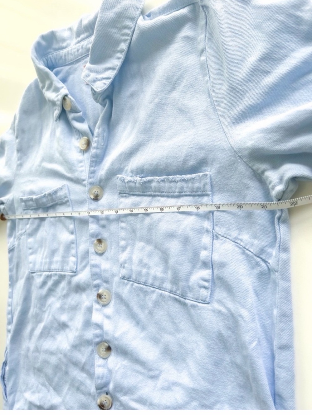 Show Me Your MuMu Light Blue Denim Romper - Picture 4 of 6